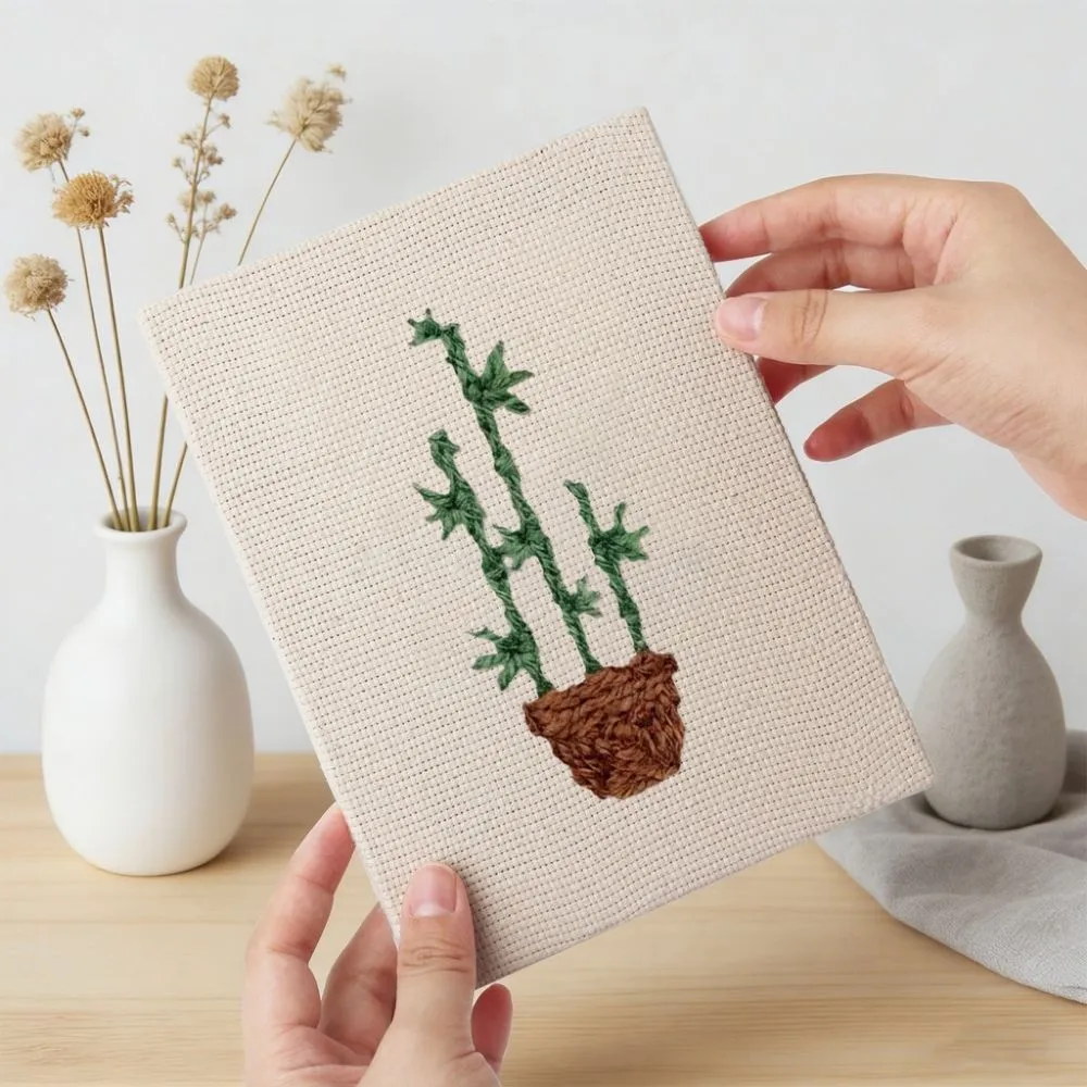 Figured'Art Stedelijke Jungle 3 punch needle set 4 stuks met frame