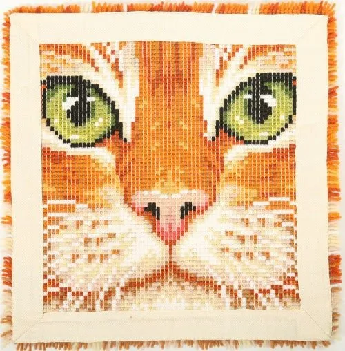 Craft Buddy Ginger Cat knooptapijt pakket 53,5 cm