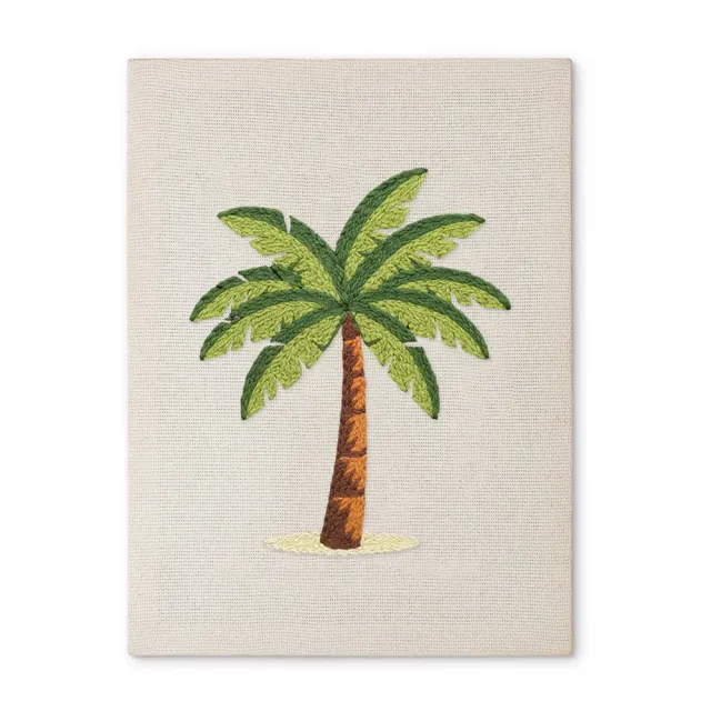 Figured'Art Palmen Paradijs punch needle pakket 20x30cm katoen