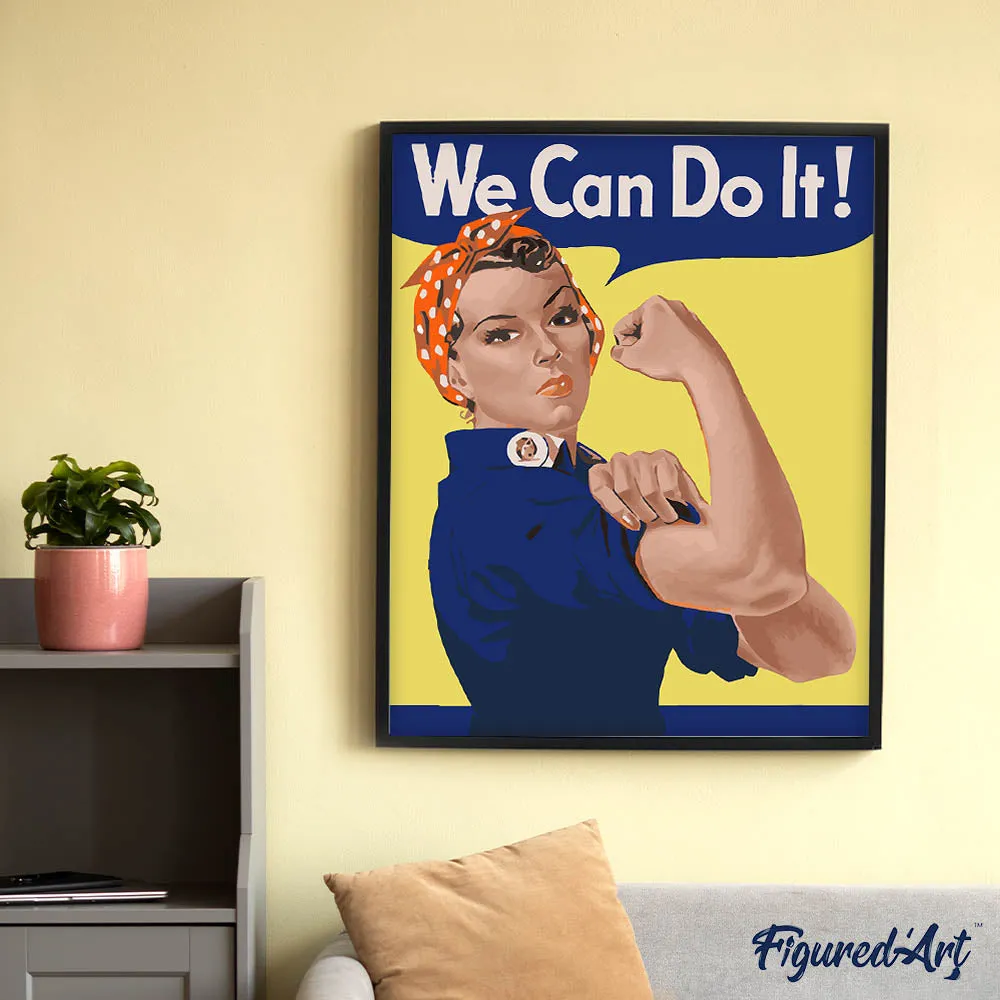 Figured'Art We Can Do It! schilderen op nummer 40x50 cm eenvoudig