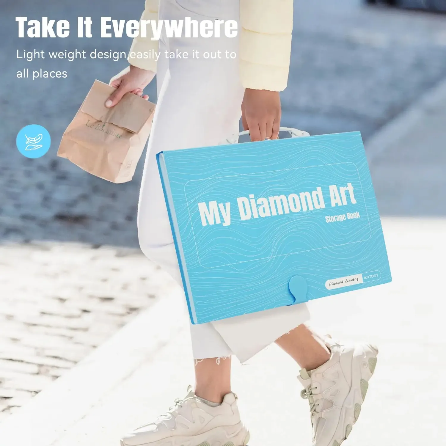 ARTDOT Diamond Painting Opbergboek A3 30 Hoezen Beschermmap