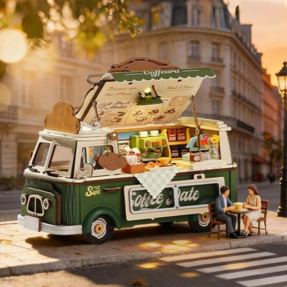 Figured'Art Leo’s Koffiewagen 3D Puzzel 189 Stukjes