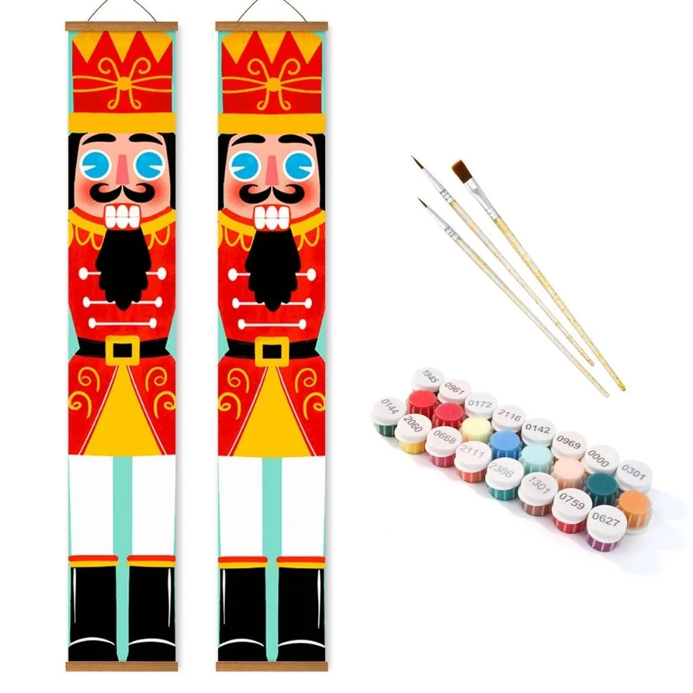 Figured'Art Notenkraker Vreugde deur banner schilderpakket 2x20x120cm