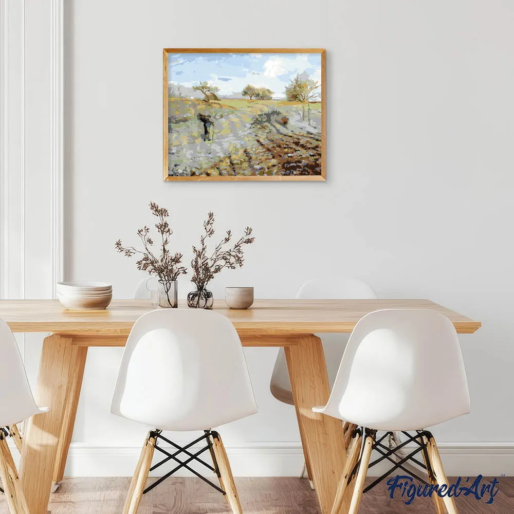 Figured'Art Rijp Pissarro schilderen op nummer 40x50cm impressionisme