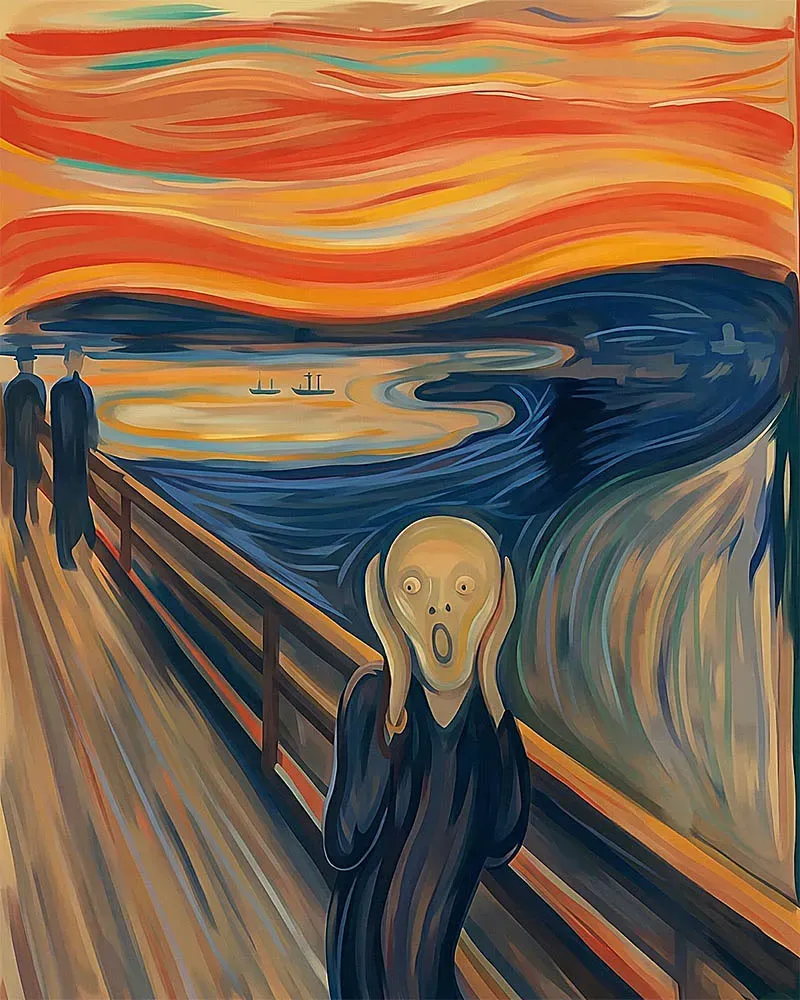 Figured'Art De Schreeuw Munch diamond painting 40x50 cm
