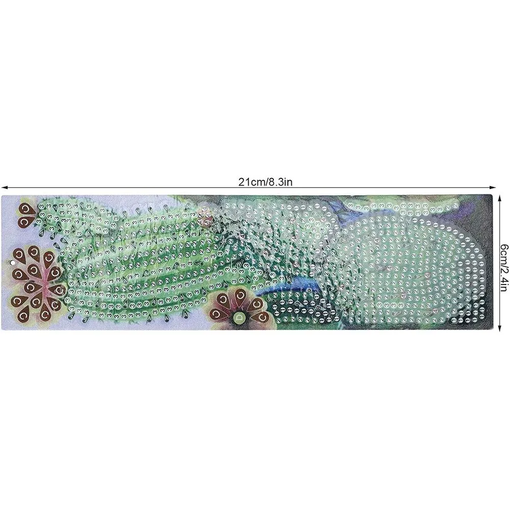 Figured'Art Cactus diamond painting bladwijzer 21x6 cm