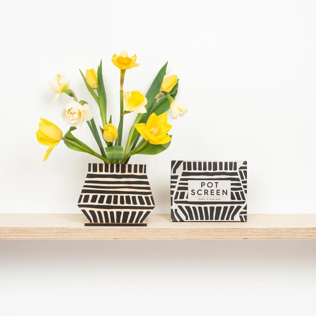 Studio Wald Pot Screen Cubes pothoes hout 25 cm