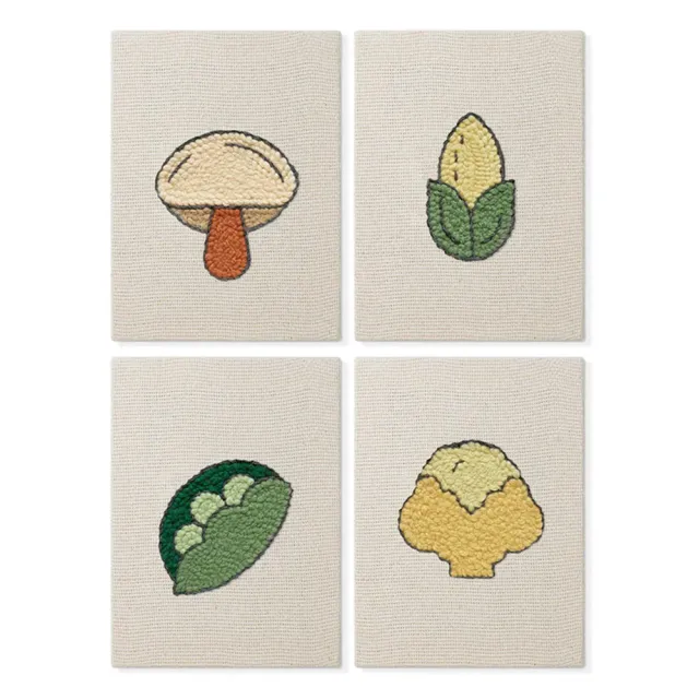 Figured'Art Rijkdom Natuur punch needle set 4 frames botanisch