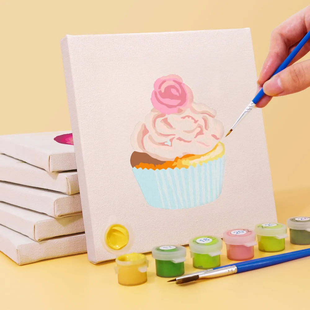 Figured'Art Mini Zoete Desserts 2 schilderen op nummer 6x 15x15 cm
