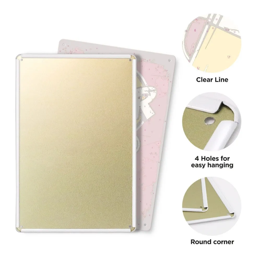 Figured'Art Koude Bierpul metalen poster 30x20 cm met touw