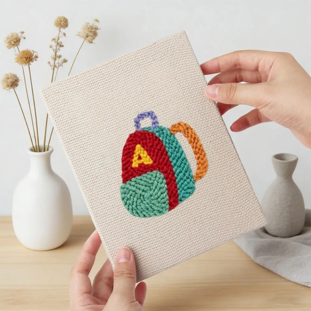 Figured'Art Studie Sfeer punch needle set 4 stuks 15x20 cm