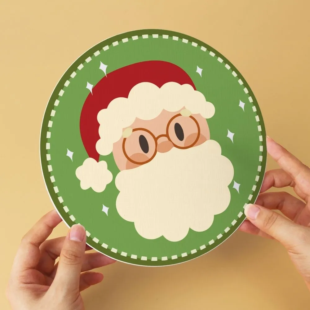 Figured'Art Mini Serie Kleurrijke kerstpersonages schilderen op nummer Ø20cm
