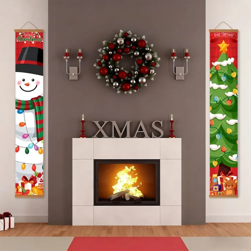 Figured'Art Sprankelende Boom deur banner schilderen op nummer 20x120 cm