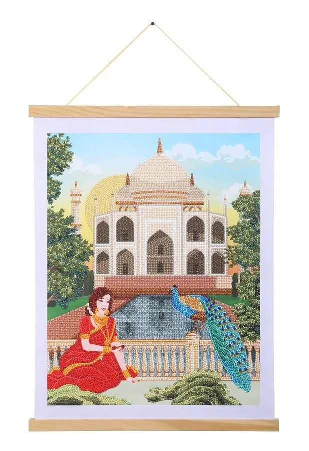 Craft Buddy Crystal Art Taj Mahal scroll 40x50cm met strass