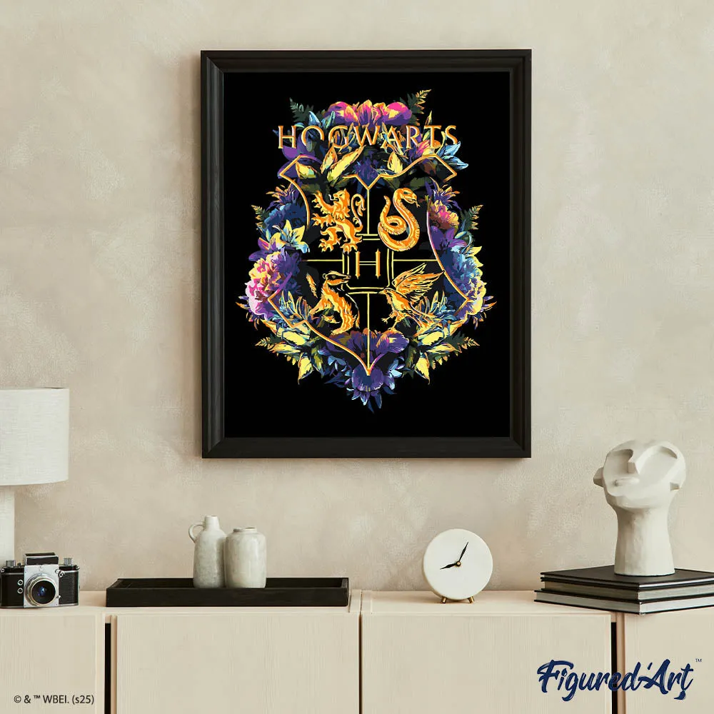 Figured'Art Harry Potter Bloemenwapen schilderen op nummer 40x50