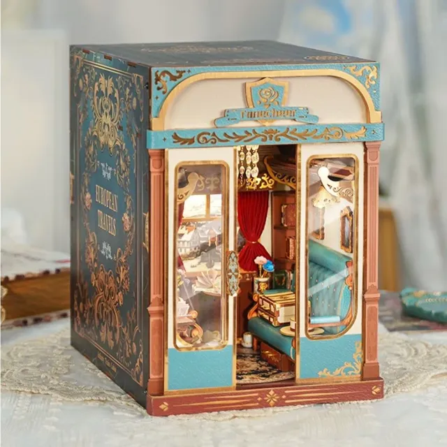 Figured'Art Europese Reizen book nook bouwpakket 556 delen