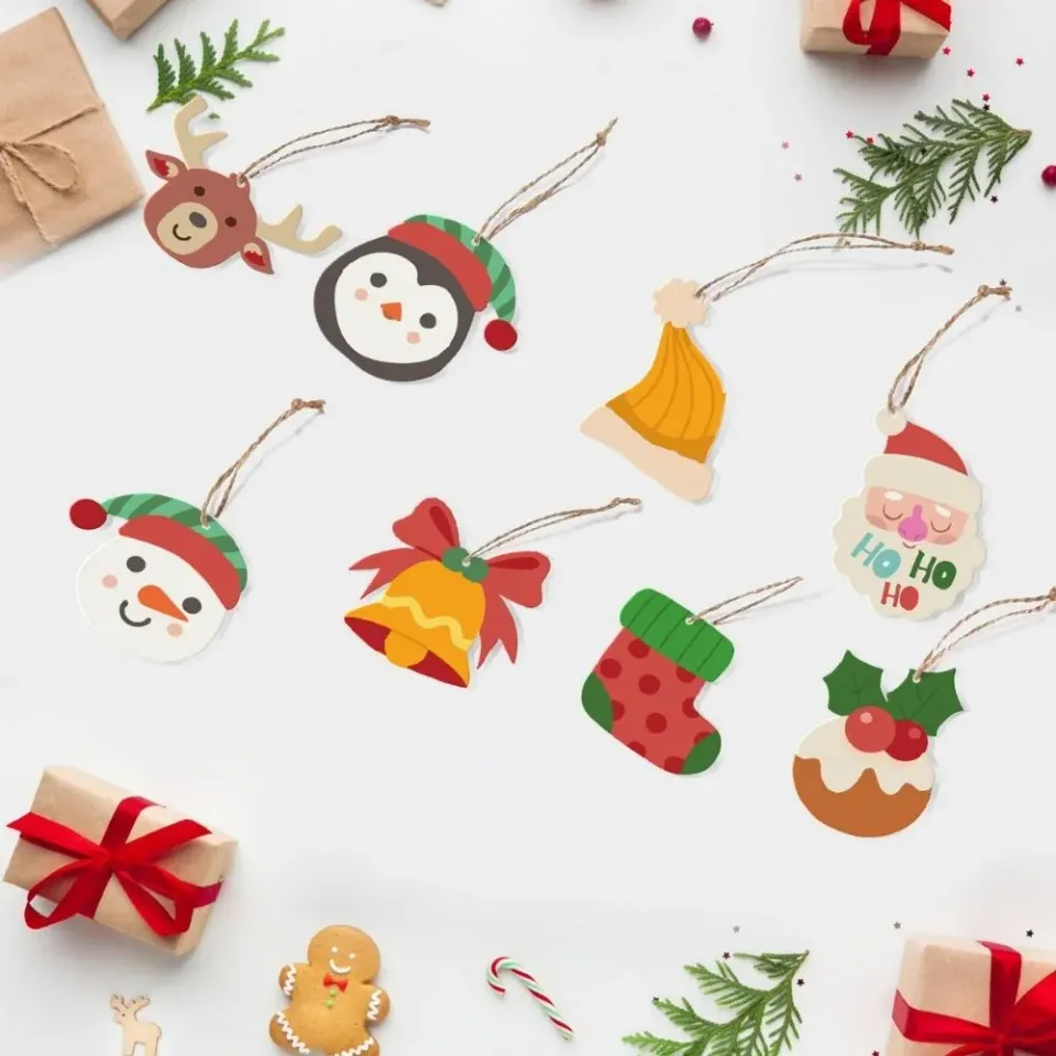 Figured'Art Rendier Kerstman Sokken kerstornamenten schilderen op nummer