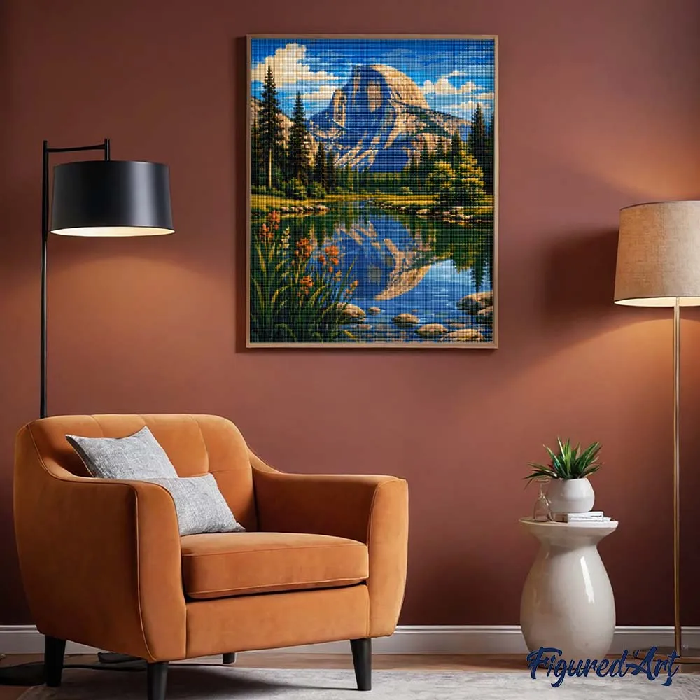 Figured'Art Diamond Painting Yosemite Half Dome 40x50 cm
