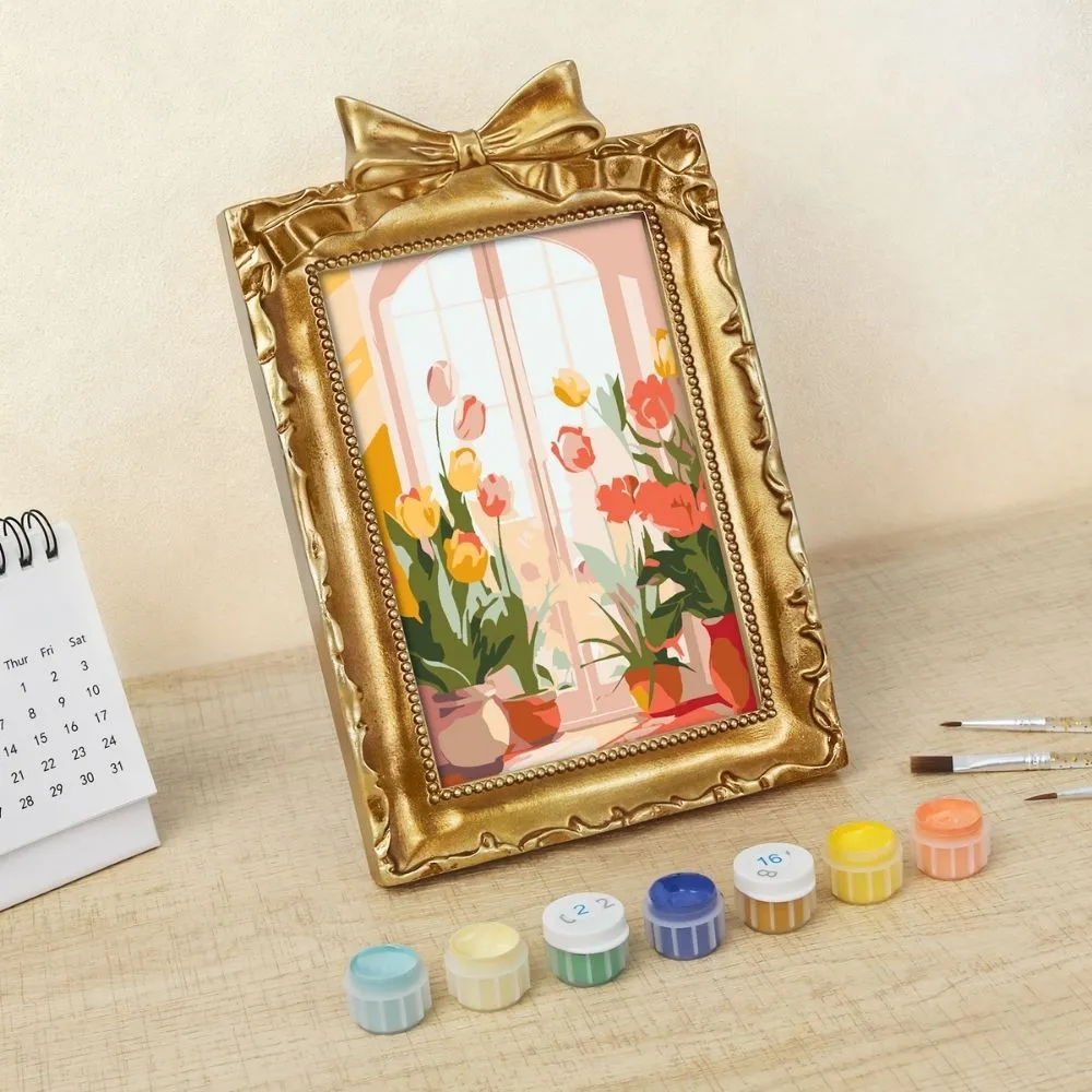 Figured'Art Mini Lentevenster schilderen op nummer 16,5x11 cm lijst