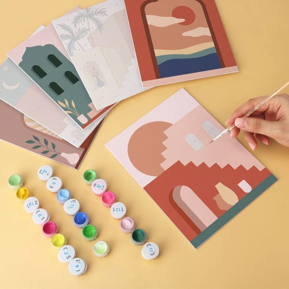 Figured'Art Mini Serie Deuren van de woestijn schilderen op nummer 6 stuks