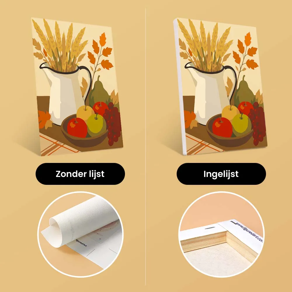 Figured'Art Bosoogstpad schilderen op nummer mini 15x20 cm 6 stuks