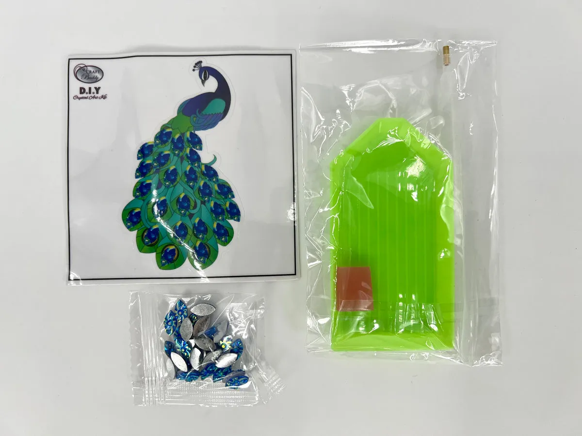 Craft Buddy Crystal Art Pauw motiefsticker 8-10 cm