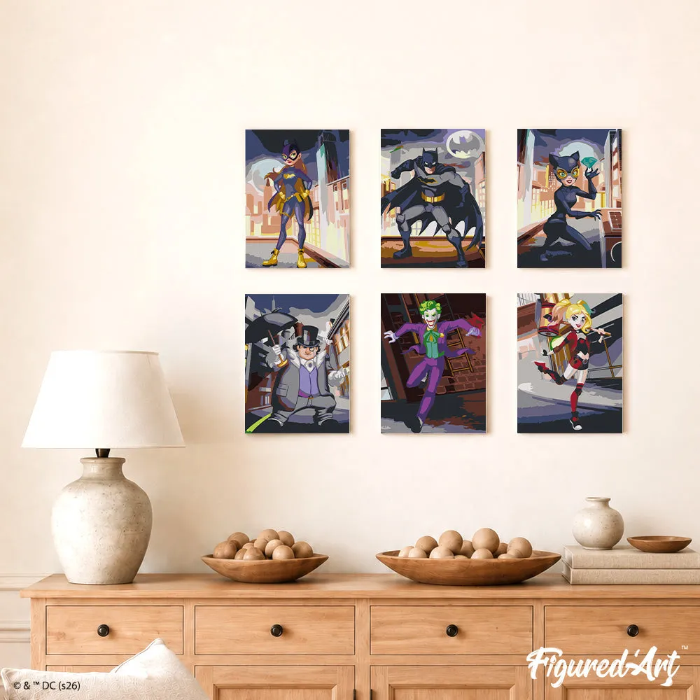 Figured'Art Mini Batman in Gotham City Schilderen op Nummer 6x 15x20