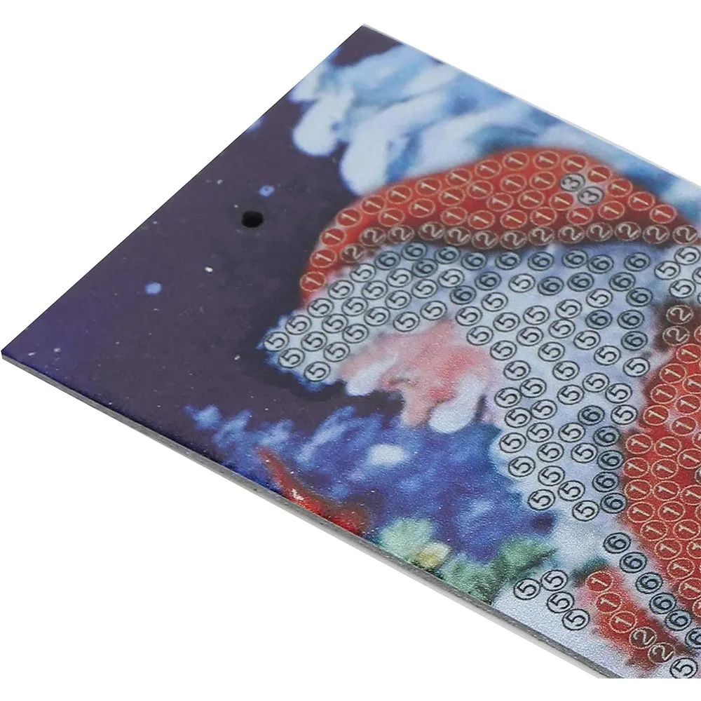 Figured'Art Kerstman diamond painting bladwijzers 21x6 cm