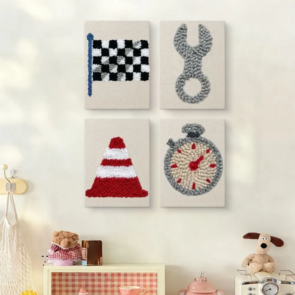 Figured'Art Punch Needle Stedelijke Iconen 2 borduurset 15x20cm 4 stuks