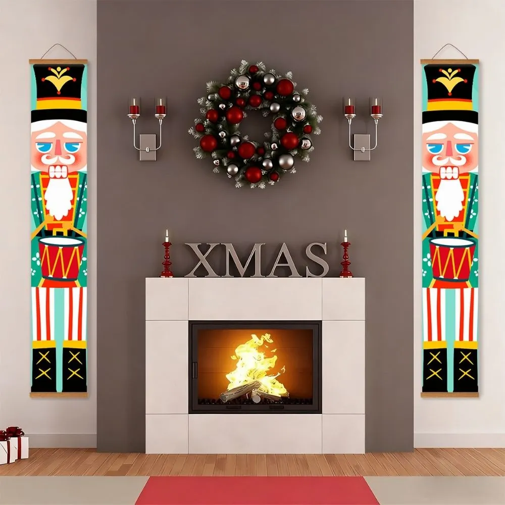 Figured'Art De Speelgoed Soldaat deur banners schilderen op nummer 2x 20x120cm kerst