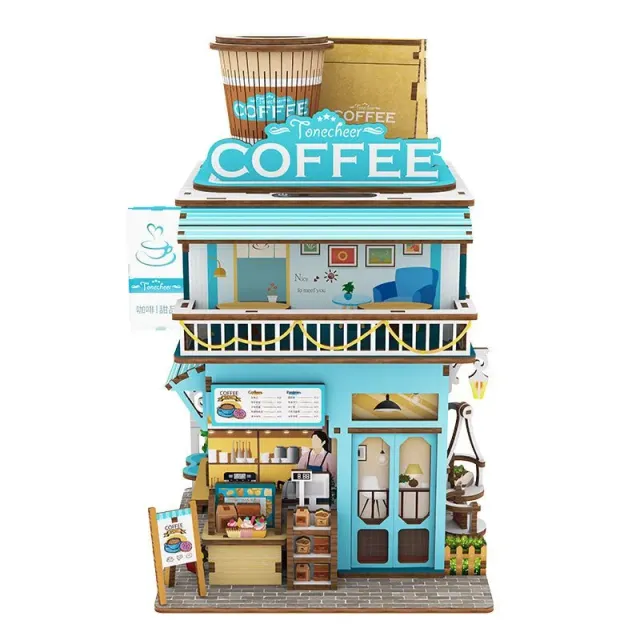 Figured'Art Cape Koffiewinkel miniatuurhuisje 24x15x14cm 159 delen