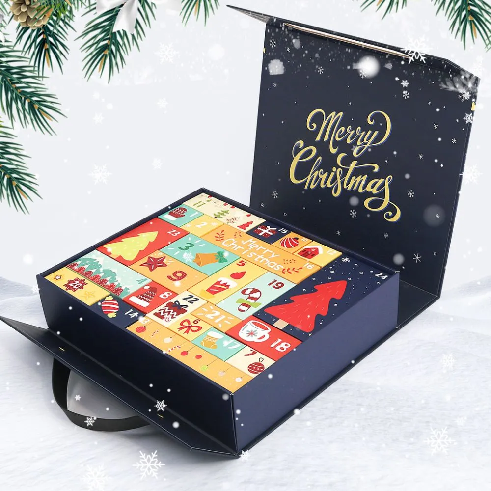 Figured'Art Adventskalender diamond painting 24 deurtjes blauw