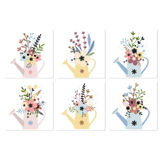 Figured'Art Mini Serie Bloemen uit de gieter 1 schilderen op nummer 6x 20x20cm