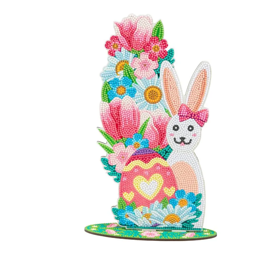 Craft Buddy Crystal Art Easter diamond painting 2 konijnen