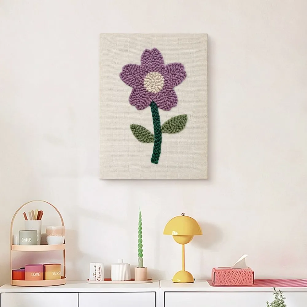 Figured'Art Zachte Lentebloem punch needle pakket 20x30 cm met frame