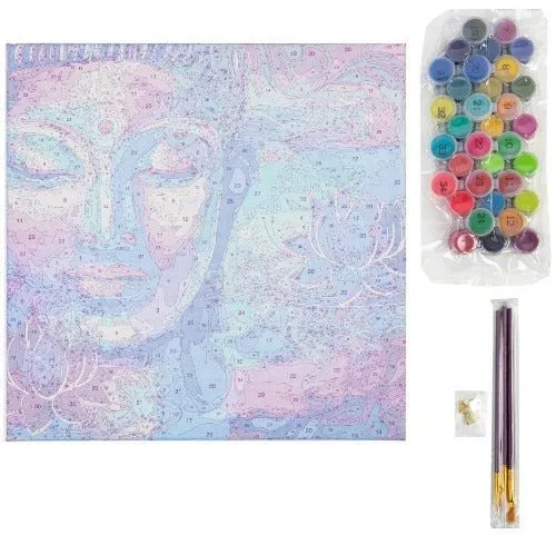 Craft Buddy Lord Buddha schilderen op nummer canvas 30x30