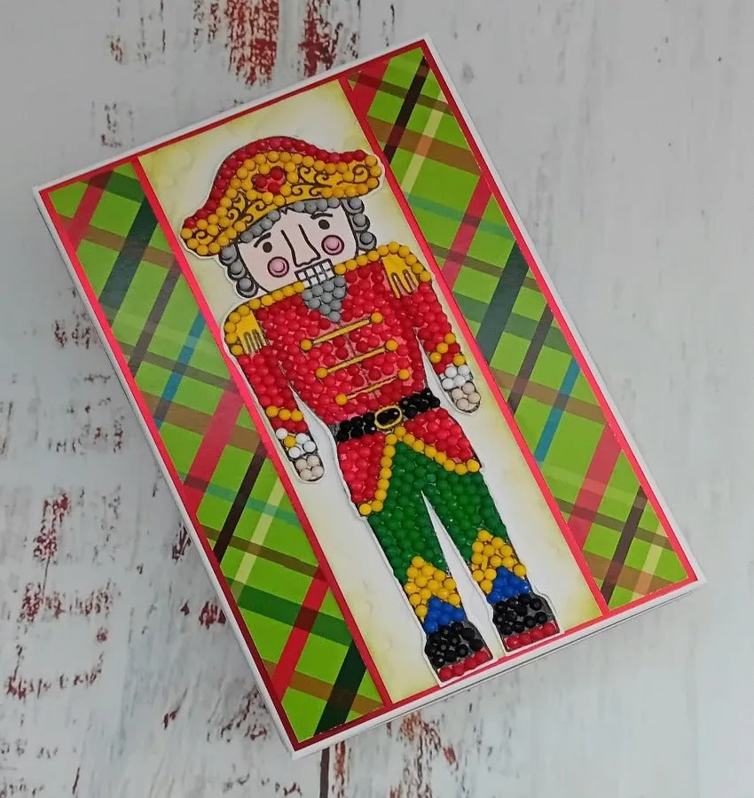 Craft Buddy Crystal Art Nutcracker Bandsman A6 stempelset kerst