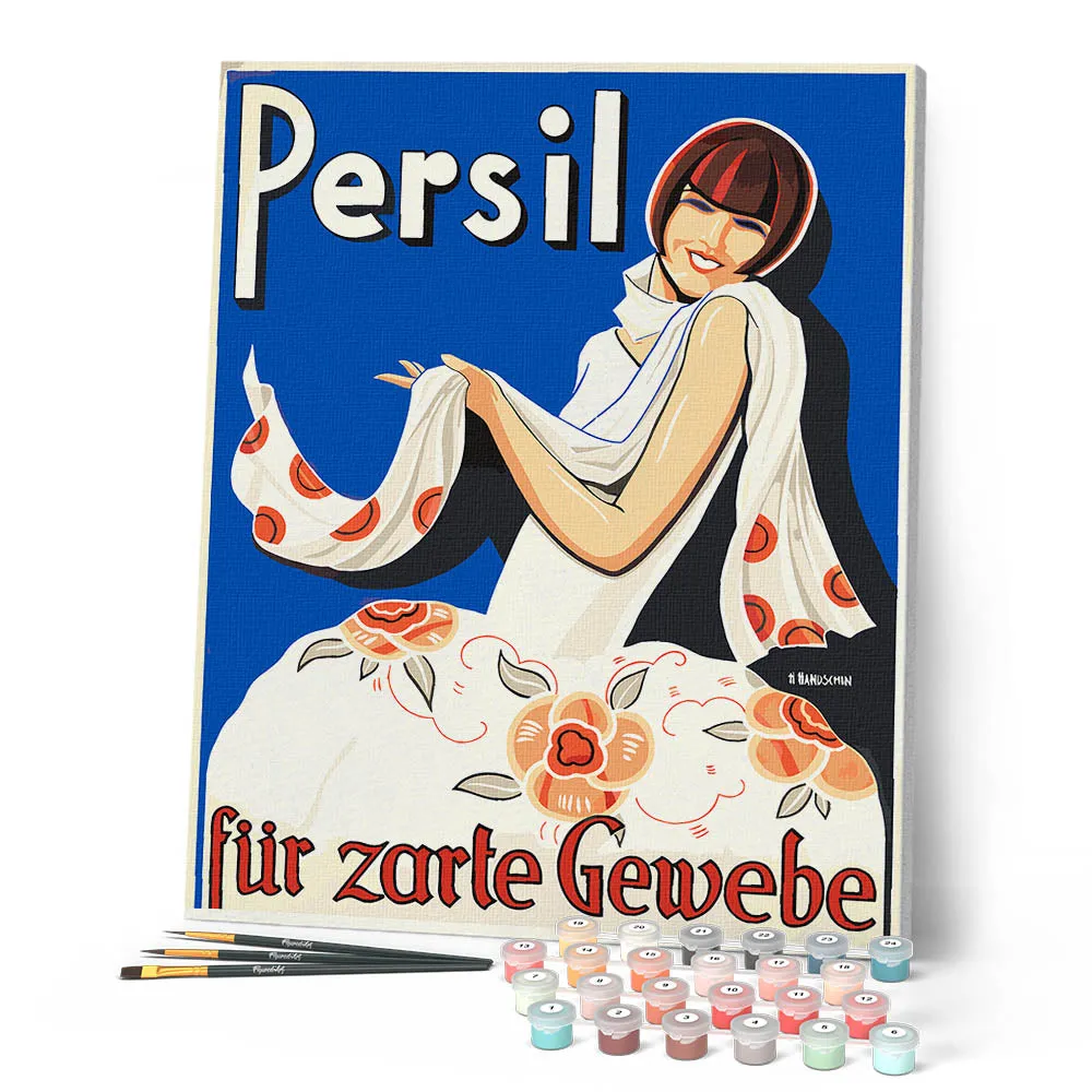 Figured'Art Persil Handschin schilderen op nummer 40x50 vintage