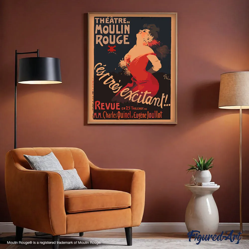Figured'Art Moulin Rouge-affiche schilderen op nummer 40x50cm