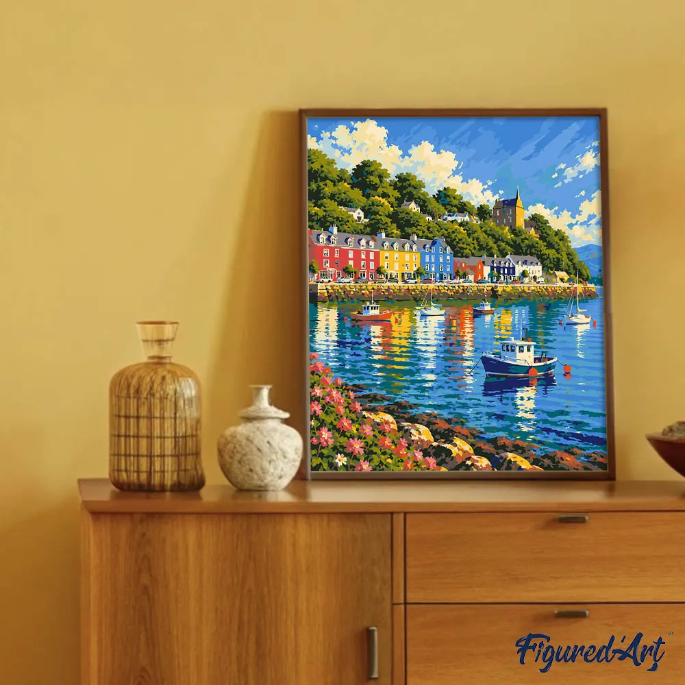 Figured'Art Haven van Tobermory schilderen op nummer 40x50 cm