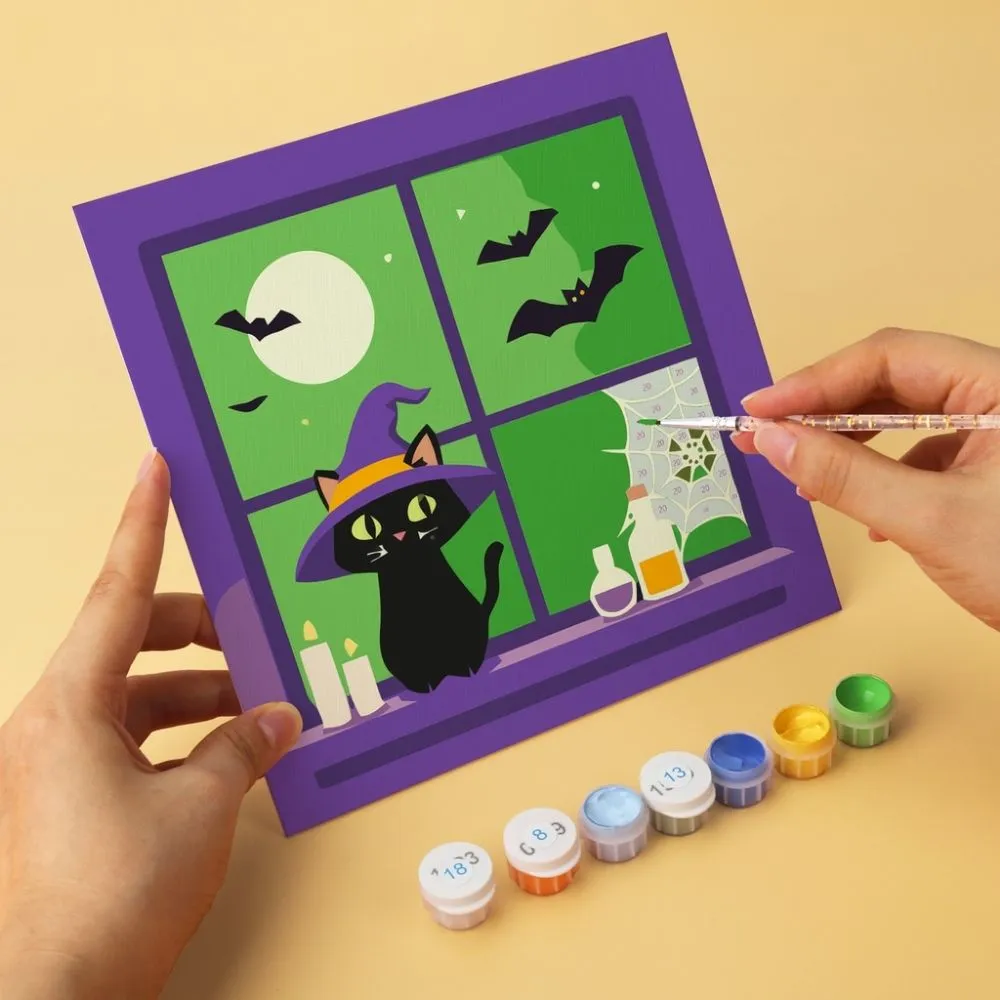 Figured'Art Spookachtige nachten mini schilderen op nummer 6x20x20