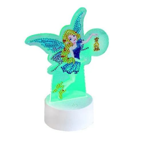 Craft Buddy Crystal Art Fairy with Lantern LED lamp 20 cm met USB