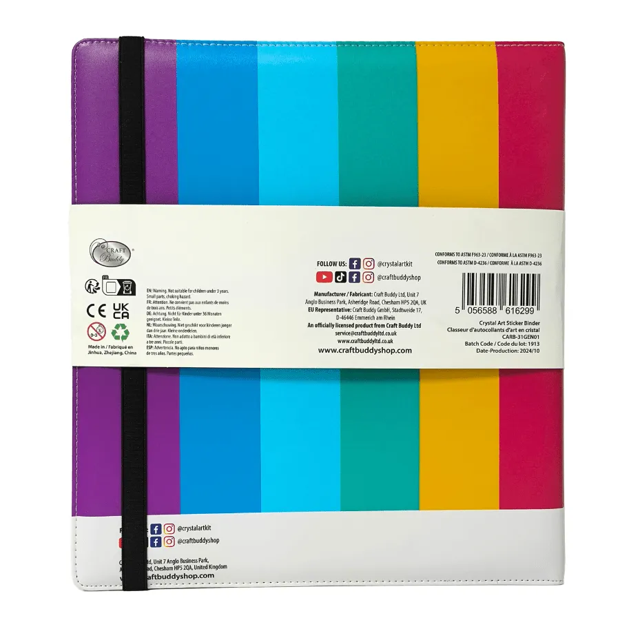Craft Buddy Sticker Collection Binder map 31x35cm stickers