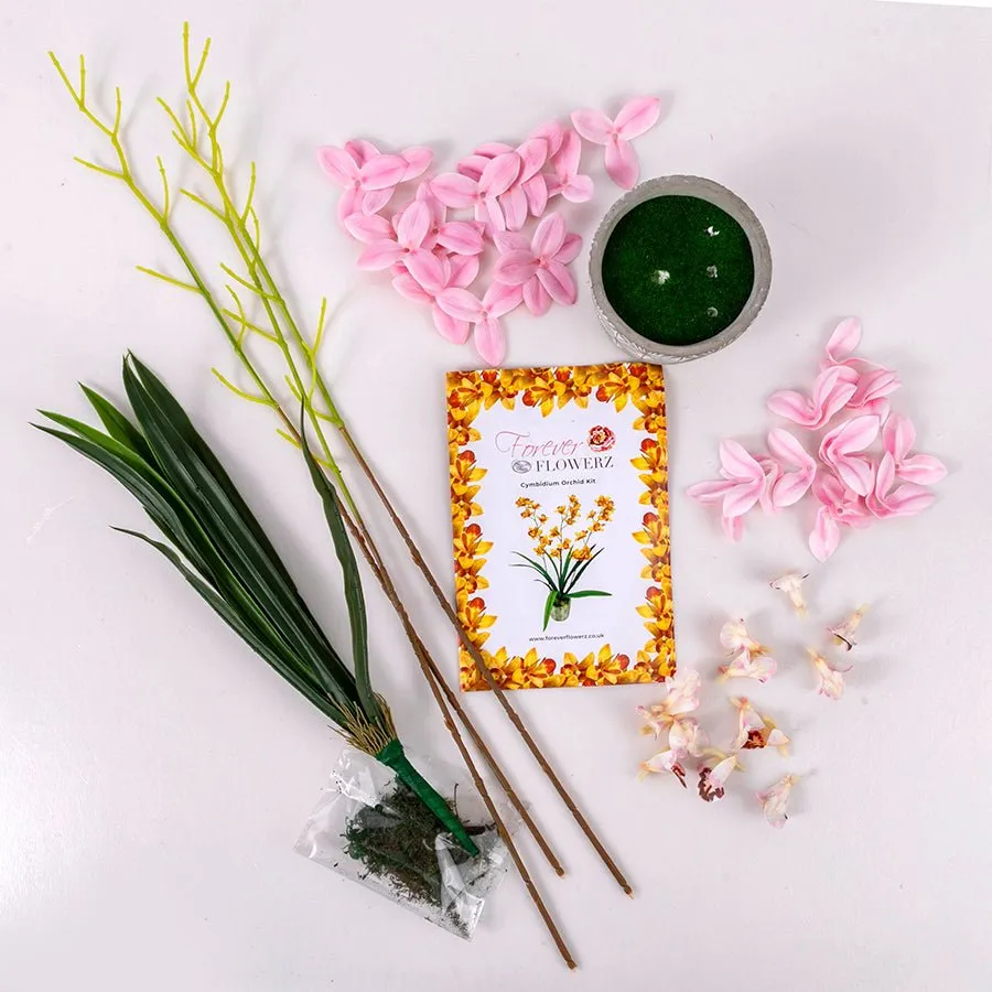 Craft Buddy Forever Flowerz Cymbidium Orchid kunstbloemen roze