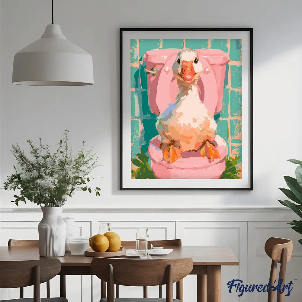 Figured'Art Hertogin van de Bubbels schilderen op nummer 40x50