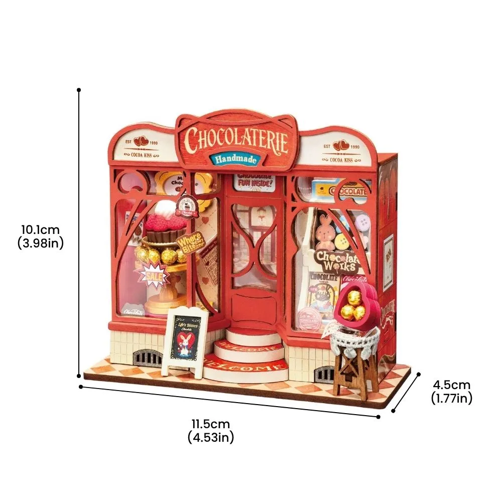 Figured'Art Sweet chocoladewinkel miniatuurhuisje 98 stukjes 1-2 uur