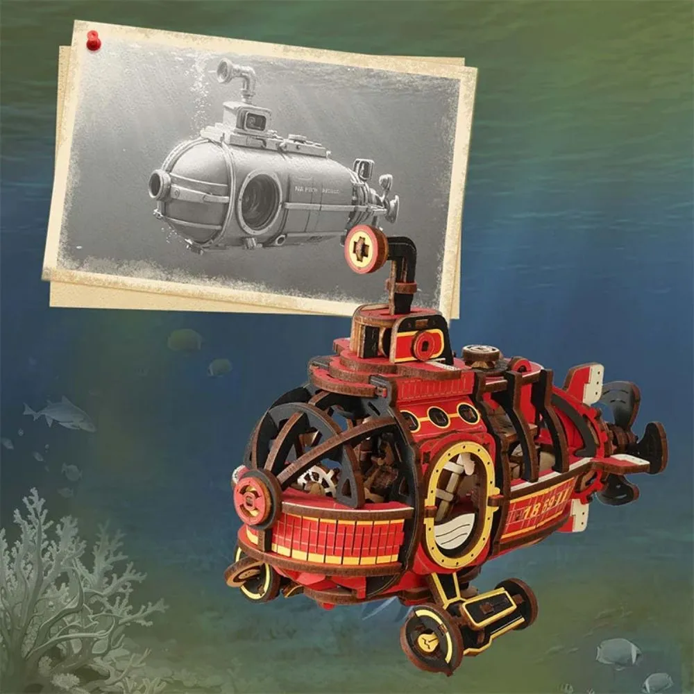 Figured'Art Diepzee-avonturier 3D puzzel 219 stukjes onderzeeër