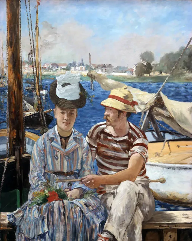 Figured'Art Argenteuil Manet diamond painting 40x50 cm vierkant