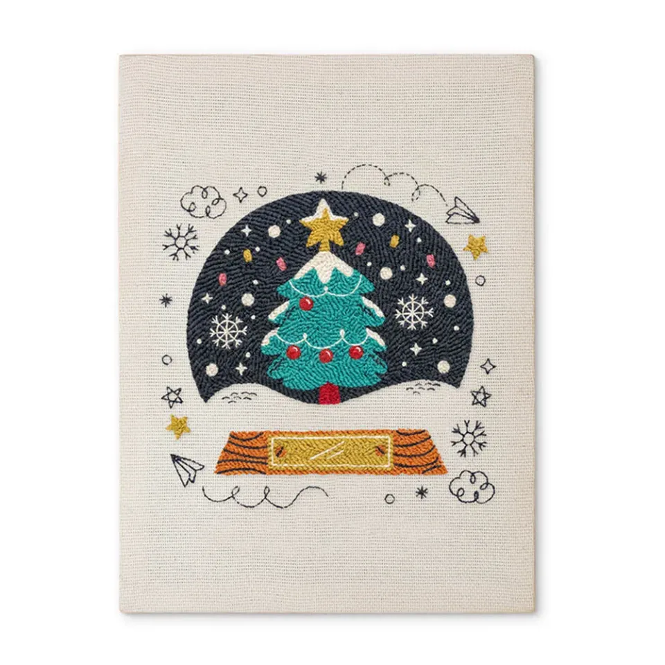 Figured'Art Punch Needle Magische Kerstboom pakket 20x30cm katoen