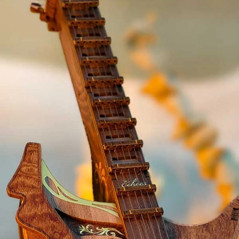 Figured'Art Melodieuze Gitaar 3D puzzel 116 stukjes hout
